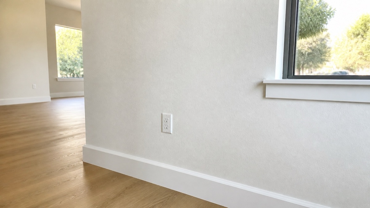 Finished interior wall and paint repair